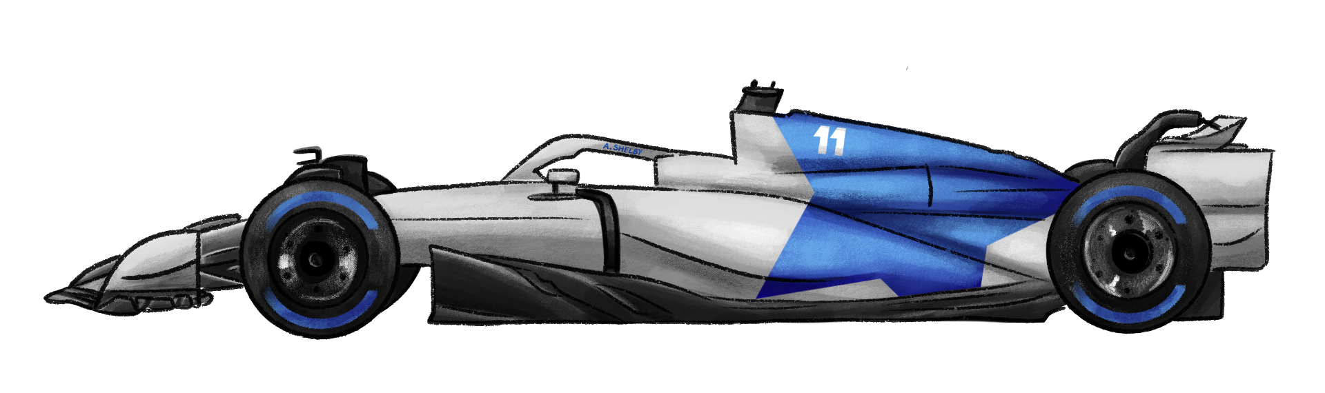 Blue Star F1 Car